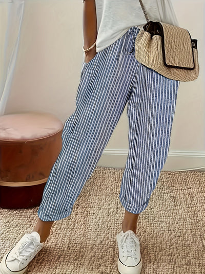 Beatrice™ – Striped Wide-Leg Pants