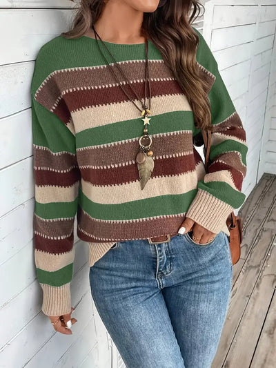 Evdokia - Casual Long Sleeve Sweater