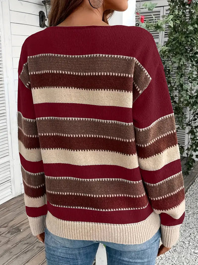 Evdokia - Casual Long Sleeve Sweater