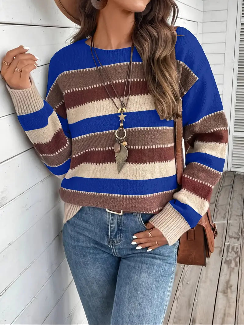 Evdokia - Casual Long Sleeve Sweater