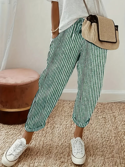 Beatrice™ – Striped Wide-Leg Pants
