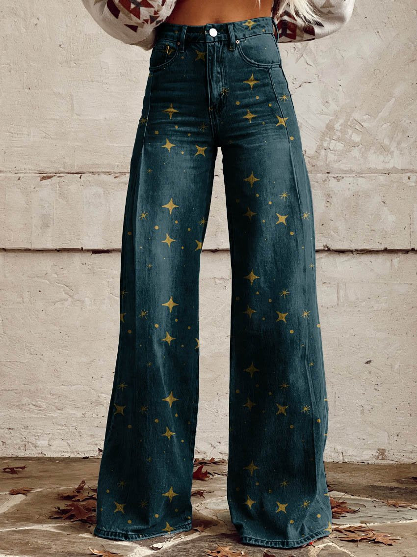 Alberta - Printed Wide-Leg Pants