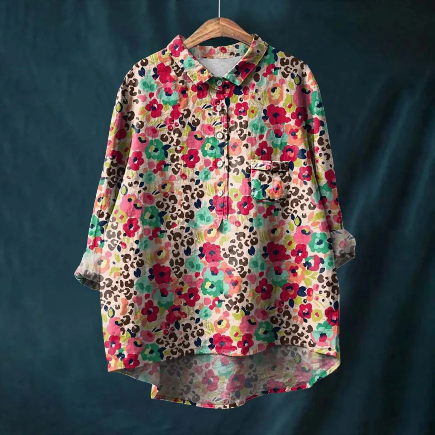 Dianne | Elegant Floral Shirt