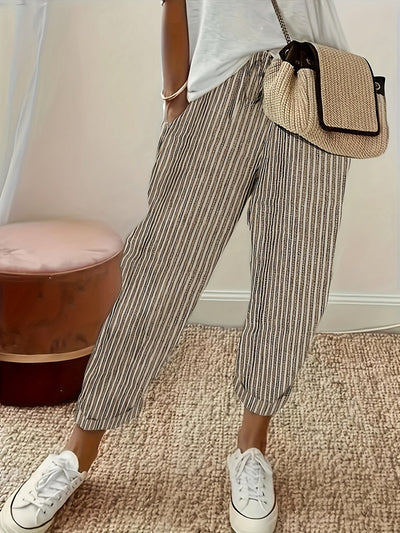 Beatrice™ – Striped Wide-Leg Pants